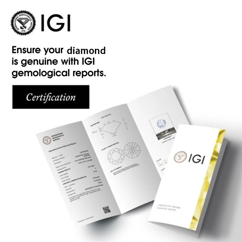 Heart Shaped Lab Diamond With IGI Certificate